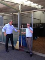 After Headwaters win on Saturday John & Peter Orton back at stables doing what they do best !!!