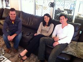 Afternoon at the Hawkes' - Brad, Deanne and Wes