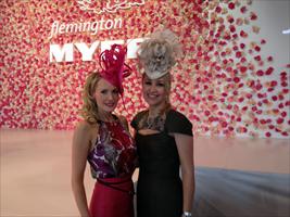 Clare and Jane Hawkes at the Fashion Week Spring Luncheon