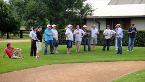 Antony talking to the group