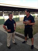 Darren Beadman with Antony Thompson at Magic Millions Sales