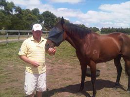 John at Makybe with Gods Own x In A Teacup gelding