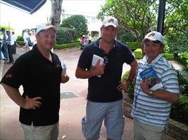 Channel nine raceday celebrity Anthony Mithen at the Inglis Classic sale