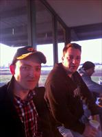 Ryan English and Rod Hamill and Flemington trackwork