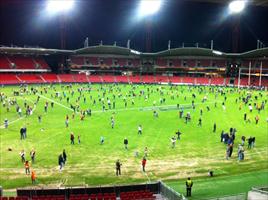 Skoda Stadium after the game...