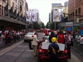 Start of the Melbourne Cup parade