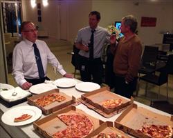 This is how we celebrate our G3 winners... John, Ron Quinton and Tim Noonan