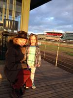 Women of Racing @GaiWaterhouse1 & Matilda Hawkes @FlemingtonVRC track work this morning #masterandapprentice