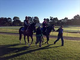 Young ones on their way to barrier practice