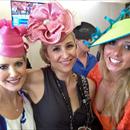 Clare, Jane and Brittney Enjoying the Emirates hospitality on Crown Oaks Day