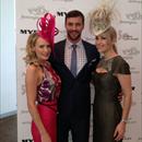 Clare and Jane with Myer's Chris Smith Clare and Jane with Myer's Chris Smith