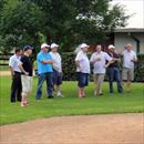 Antony talking to the group