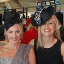 Clare and Jane Hawkes enjoying Oaks Day