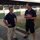 Darren Beadman with Antony Thompson at Magic Millions Sales Darren Beadman with Antony Thompson at Magic Millions Sales