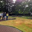 Hawkes Racing Tour at Cambridge stud looking over Sir Tristrams statue Hawkes Racing Tour at Cambridge stud looking over Sir Tristrams statue