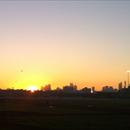 Hot Air Balloons over the city capturing the beautiful Melbourne sunrise