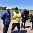 John @ Lachie's school sports day with his teacher Mr. Norman!