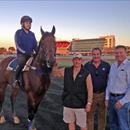 John, Rob Mitchell and Wayne Forest with All Too Hard at Flemington