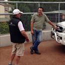 John talks with our Vet Ross Alexander at Rosehill John talks with our Vet Ross Alexander at Rosehill