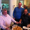 Afternoon at the Hawkes' - John with John Cornish (ATC Chairman) and Michael Crismale (ATC Vice Chairman) Afternoon at the Hawkes' - John with John Cornish (ATC Chairman) and Michael Crismale (ATC Vice Chairman)