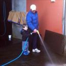 Lachlan helping his grandpa clean up Lachlan helping his grandpa clean up