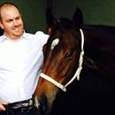 Looking very happy is Hugh Chapman with 'Sweetwater' his newest addition to the stable