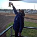 Flemington Thurs Mark Kavanagh collecting rainwater for his coffee. Times are tough