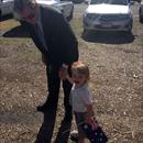 Matilda with her Grandfather on Australia Day Matilda with her Grandfather on Australia Day
