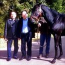 Michael Lam and Mr Ng with Lonhro/Another Time yearling Michael Lam and Mr Ng with Lonhro/Another Time yearling