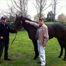Russell Collins with Melbourne Cup Winner Shocking Russell Collins with Melbourne Cup Winner Shocking