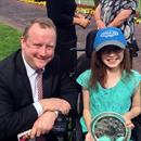 Wayne with Amber Jensen Ambassador for Riding For the Disabled Wayne with Amber Jensen Ambassador for Riding For the Disabled