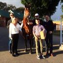 Winners are grinners! Alan Bell and his family with Deep Field after his win. Congrats to Kiaora Stud Winners are grinners! Alan Bell and his family with Deep Field after his win. Congrats to Kiaora Stud